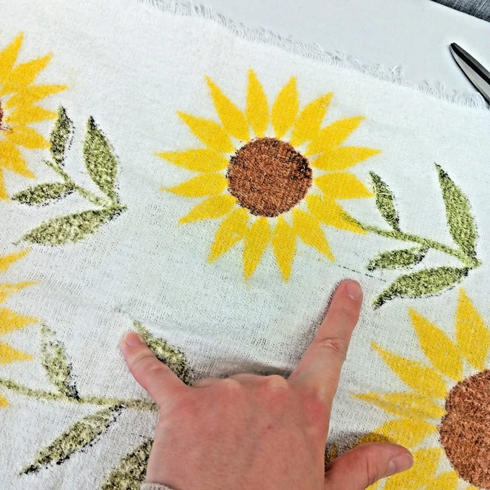Cannon Vintage Hand Towels Floral Set of 4 All Cotton Made in‎ USA 14X21 Retro